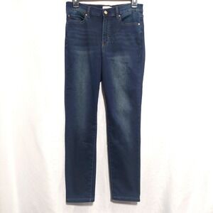 Nicole Miller NY Womens 10 Dark Wash Jeans SOHO High Rise Ankle Skinny Stretch